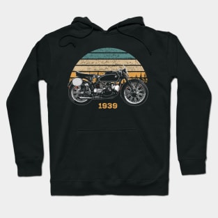 1926 - 1939 Kompressor Vintage Motorcycle Design Hoodie